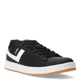 Championes urbanos Pony modelo Square, color negro con detalles en blanco y suela de goma color caramelo. Presentan el logo de la marca en el lateral y cierre mediante cordones.