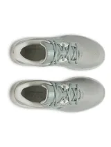 Championes de running Under Armour modelo Charged Pursuit 4, color verde claro. Presentan una parte superior de malla transpirable, entresuela con tecnología Charged Cushioning para mayor amortiguación y respuesta, y suela resistente con patrón de tracción.