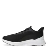 Championes deportivos Topper modelo VR Speed 2, de color negro con detalles en blanco. Presentan una capellada de malla transpirable, cierre con cordones y suela de goma blanca con diseño ergonómico.