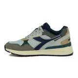 Championes Diadora Vinfa Lifestyle, color gris con detalles en azul marino, verde y beige.