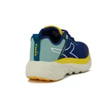 Championes de running Diadora Bresh color azul marino con detalles en amarillo, celeste y blanco.