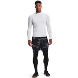 Remera térmica Under Armour CG Armour Comp Mo, color blanco, de manga larga y cuello alto con el logo de la marca impreso en el cuello. Diseñada con ajuste de compresión para entrenamiento.