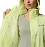 Campera impermeable con tecnología Omni-Tech, costuras selladas y forro de malla transpirable. Cuenta con capucha ajustable, cierre frontal, bolsillos laterales con cremallera, puños ajustables y dobladillo con cordón.