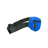Riñonera Cat modelo Waist Bag color azul, con cierre frontal negro y logo de la marca estampado en contraste. Cuenta con correa ajustable y bolsillo trasero secreto.