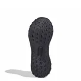 Championes de running Adidas modelo Ultrarun 5 TR, color negro. Presentan un diseño técnico con malla superior repelente al agua, mediasuela con tecnología Bounce 2.0 para mayor amortiguación y suela de goma Adiwear con tracción optimizada para diversos terrenos.