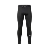 Calza deportiva larga de compresión marca Umbro, color negro, con cintura elástica con logo de la marca y logo estampado en la pierna izquierda.