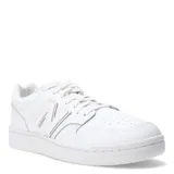 Championes New Balance 480 de cuero blanco, con logo "N" en los laterales y suela de goma.