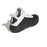 Zapatillas Adidas Own The Game 2.0, de caña media, color negro con detalles en blanco. Presentan exterior de malla ligera y transpirable, amortiguación Lightmotion en la mediasuela y suela Adiwear.