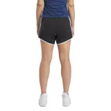 Short de entrenamiento Reebok para mujer, color negro, con ribetes y dobladillo en blanco. Diseño de ajuste regular con cintura elástica.