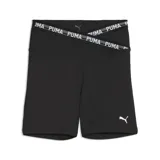 Short deportivo ajustado de tiro alto con cintura cruzada elástica que presenta el logo de la marca estampado. Incluye logo de Puma en la pierna izquierda.