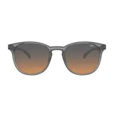Lentes de sol Mormaii modelo Phuket, con armazón de acetato gris translúcido y cristales degradados en tonos gris y anaranjado.