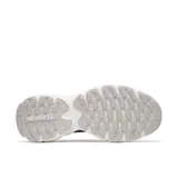Zapatillas urbanas Merrell Clover Tech, color negro con detalles en gris y plateado, confeccionadas en malla y material sintético, con suela blanca de goma y tecnología FLEXconnect.