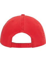 Gorra de béisbol roja de algodón con efecto lavado, logo de Tommy Jeans bordado en el frente y hebilla ajustable en la parte trasera.