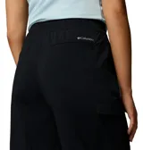 Pantalon cargo Columbia color negro de corte ancho y relajado, con cintura elastizada ajustable mediante cordón y bolsillos cargo laterales con cierre a presión.