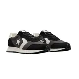 Championes Converse Omega Trainer de caña baja, color gris y negro, con logo estrella y galón en blanco, capellada de gamuza y tela, y suela de goma.