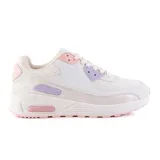 Championes deportivos American Sport Natasha, color blanco con detalles en rosa y lila.