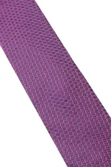 Corbatín Florenzi color fucsia con patrón geométrico en relieve, ideal para ocasiones formales.