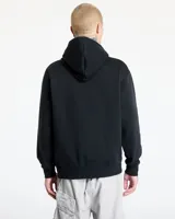 Buzo hoodie negro de la marca Nike Jordan, con logo Jumpman bordado en blanco en el pecho y bolsillo tipo canguro.