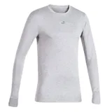 Remera de manga larga Topper, color gris melange, con cuello redondo y logo de la marca estampado en el centro del pecho.