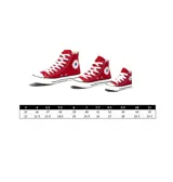 Championes Converse modelo Chuck Taylor All Star en versión monocromática blanca. Diseño clásico de caña baja con capellada de lona, puntera de goma y suela vulcanizada.