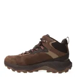 Botas de trekking Merrell Speed Strike 2 Mid Leather Waterproof para hombre, de media caña y color marrón. Confeccionadas con capellada de cuero plena flor y gamuza impermeable, cuentan con suela de goma de alta tracción, entresuela de espuma EVA y cordones tono sobre tono.