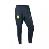 Pantalón de jogging Nike de la AUF, color negro, con cintura elástica, escudo de la selección uruguaya y logo de Nike bordado.