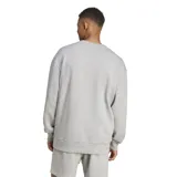Buzo gris de felpa francesa Adidas All SZN, de corte clásico, con cuello redondo y logo bordado en el pecho.