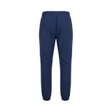 Pantalón de entrenamiento Umbro del Club Nacional de Football, modelo Summit. Confeccionado en color azul marino, cuenta con cintura elástica con cordón ajustable, bolsillos laterales con cierre, y puños elásticos en los tobillos. Presenta el logo de Umbro bordado en una pierna y el escudo del club en la otra.