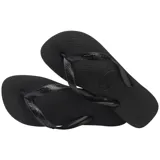 Ojotas Havaianas modelo Top, color fucsia, con diseño clásico de suela de goma texturizada y tiras anchas con el logo de la marca en relieve.