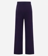 Pantalón pantalona femenino Marfinno de corte amplio y fluido, confeccionado en tejido acanalado con textura vertical y cintura elástica.