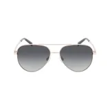 Lentes de sol INVU modelo IB12517A, de aviador, con montura dorada y lentes polarizadas grises con degradé.