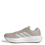 Championes de running Adidas Response Runner 2, color beige con detalles en blanco. Presentan un diseño de malla transpirable, las icónicas tres bandas laterales y una suela con amortiguación.