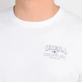 Remera de manga corta O'Neill, color blanco, con cuello redondo y pequeño logo estampado en el pecho.