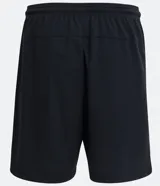 Bermuda deportiva Get Over de color azul marino, con cintura elástica ajustable mediante lazo y dos bolsillos laterales con cierre de cremallera.