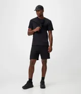 Remera deportiva de manga corta y cuello redondo para hombre, de color marrón, confeccionada con tecnología dry de alta transpirabilidad.