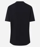 Remera negra de algodón con estampado gráfico de la serie animada Laboratorio de Dexter. Presenta cuello redondo, mangas cortas y un corte holgado.