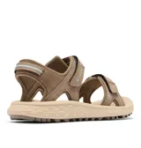 Sandalias de trekking Columbia modelo Konos Hiker 2-Strap, color arena, con dos tiras ajustables con velcro, confeccionadas en ante y piel sintética, con suela dentada de alta tracción y tecnología Omni-Max.