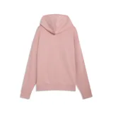 Buzo con capucha Puma de corte holgado, color rosado, con bolsillo tipo canguro frontal y cordones ajustables en la capucha. Presenta un pequeño logo bordado en el pecho.