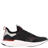 Championes urbanos N+ modelo Aro, color blanco con detalles en gris. Presentan un diseño de tejido de punto transpirable, refuerzos en PVC en los laterales y suela de goma blanca con excelente amortiguación.