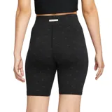 Calza corta de lycra negra con estampado del logo de Nike Air en gris.
