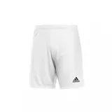 Short deportivo Adidas Entrada 22, color blanco, con logo de la marca en negro en la pierna derecha.