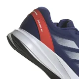Championes de running Adidas Duramo RC, color azul marino con detalles en plateado y naranja.
