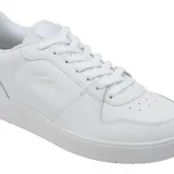 Championes urbanos Lacoste Upper de cuero blanco con logo de la marca en el lateral.