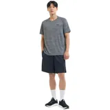 Remera deportiva Under Armour de manga corta, confeccionada en tejido técnico ultrasuave de secado rápido con textura jaspeada. Presenta cuello redondo y logo de la marca estampado en el pecho.