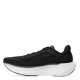 Championes de running New Balance modelo Fresh Foam X 1080 V13, color negro con entresuela blanca. Presentan empeine de malla técnica transpirable, cierre con cordones y suela de caucho con tecnología NDurance para mayor durabilidad.