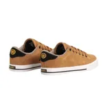 Championes de skate Circa modelo AL 50, color marrón de gamuza con suela blanca, detalle de talón en negro y cordones al tono.