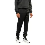 Pantalon deportivo Umbro de corte jogger, color negro, con cintura elástica ajustable mediante cordón, bolsillos laterales con cierre y logo de la marca bordado en la pierna izquierda.