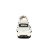 Championes Caterpillar modelo Urban Tracks Sport, en combinación de blanco, gris y detalles oscuros. Presentan capellada de malla y ante, cordones bicolor, suela chunky dentada de goma y entresuela de EVA.