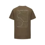 Remera blanca de corte clásico con logo Hurley estampado en el pecho.