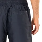 Short de baño negro Rip Curl Bondi de largo medio, con cintura elástica ajustable con cordón blanco.